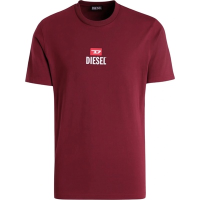 DIESEL Love Burgundy tričko