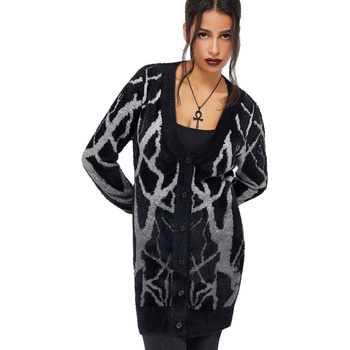 KILLSTAR Дамска жилетка KILLSTAR - Forest - Black/Grey - KSRA013900