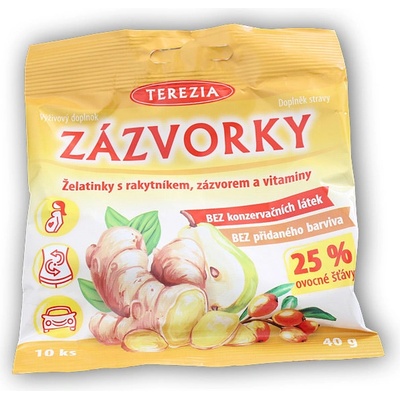 ZÁZVORKY želatinky s rakytníkem zázvorem a vit 40 g