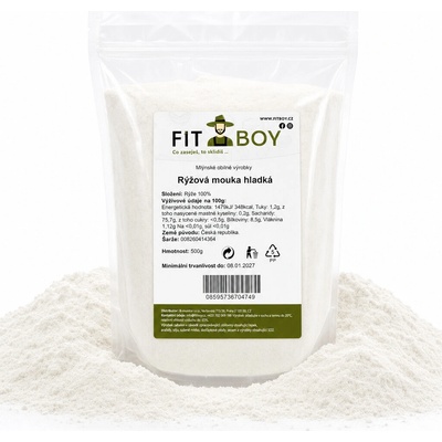 Fitboy Rýžová mouka hladká 0,5 kg
