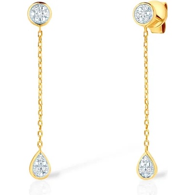 SAVICKI Обеци Капка Savicki: злато, диаманти
