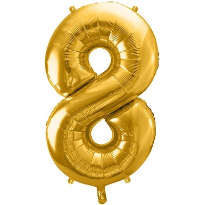 Boland Foliová číslice 8 zlatá 86 cm 554473