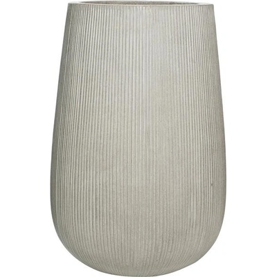 Pottery Pots květináč Patt high M Light Grey Ridged Ficonstone 44 x 66 cm