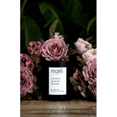 Mafe candles Pivoňka & staré dřevo | 200 g