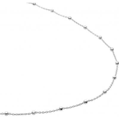 Sparkling Jewels Stříbrný dámský řetízek s kuličkami SN-SBS-0