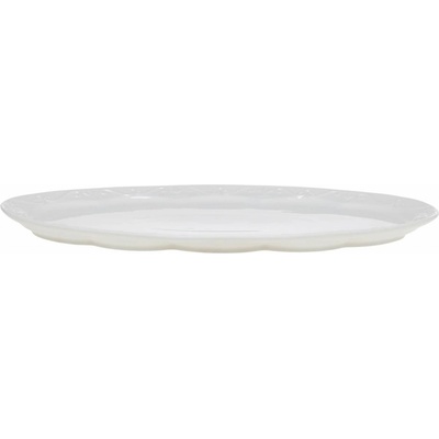 Chic Antique Porcelánový talíř Provence White Oval 40 cm bílá