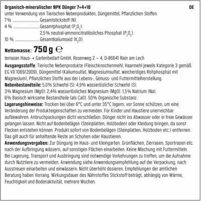 GROW by OBI Organické hnojivo na ovoce a bobuloviny, 750 g