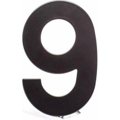 Číslo "9", matná černá, 145 mm
