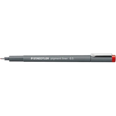 STAEDTLER Тънкописец Staedtler Pigment Liner 308, 0.5, червен (22909-А-0.5 ЧЕРВЕН)