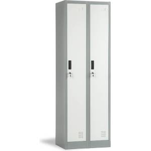 Carmen Метален шкаф Carmen CR-1242-2 J LUX - сив / тъмносив
