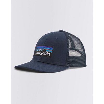 Patagonia P-6 Logo LoPro Trucker Hat modrá/sivá