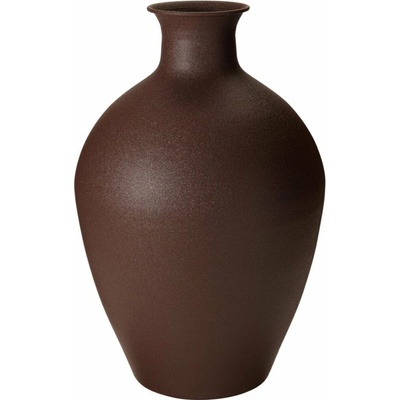 HOMESTYLING Kovová váza 46 cm, tmavohnedá