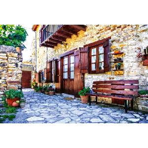 DIMEX ART Флизелинов фототапет село лефкара 375 x 250 см