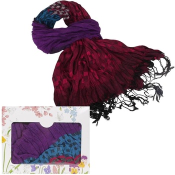 Дамски шал в няколко цвята с ресни