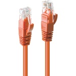 Lindy Пач кабел LINDY 48105, U/UTP, Cat. 6, 0.3m, оранжев (48105)