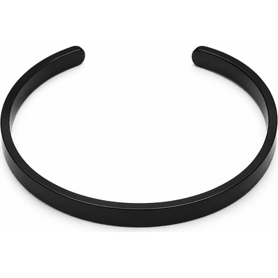 Solla Noir Arc pánsky náramok z ocele 304 čierny CH-M-NR20
