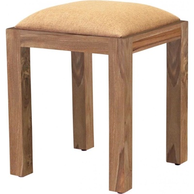 indickynabytek.cz - Taburet Rami s potahem 40x45x40 z masivu palisandr / sheesham