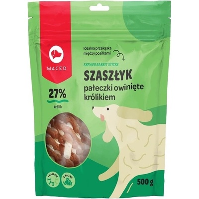MACED Rabbit wrapped rawhide sticks žvýkačka pro psy 500 g