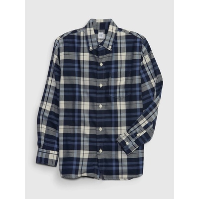 GAP 780257-00 dětská kostkovaná košile tmavě modrá