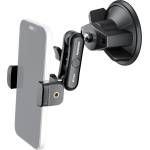 NEEWER Car Phone Holder, 360° Rotating Vacuum Suction Cup Metal Phone Holder with Magic Arm, Compatible with iPhone Samsung, for UTV Windshield, Skylight, Glass, Navigation, Video, PA136
