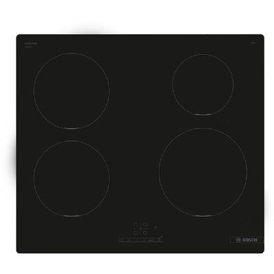 Bosch Serie 4, Indukční varná deska, 60 cm, černá, instalace na pracovní desku bez rámečku PUE611BB5E
