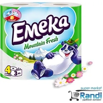 Image 1 of Тоалетна хартия Емека Mountain Fresh 4бр