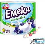  Тоалетна хартия Емека Mountain Fresh 4бр