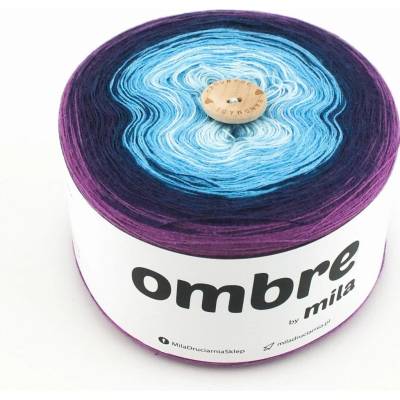 MILA Příze OMBRE Classic 1200m/3nitky M011 - Mražené ostružiny