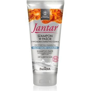 Farmona Jantar Amber Extract & Clay čisticí šampon pro suché a křehké vlasy 200 ml