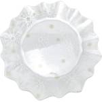 Dakls Стъклена чиния с коледен мотив за сервиране ø 19, 5 cm Frosty Flakes - Dakls (DOR21014)