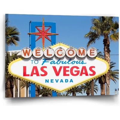 Sablio Obraz Welcome to Las Vegas - 90x60 cm