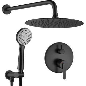 Rea Душ система за вграждане Rea Ontario Black + BOX (REA-P5501)