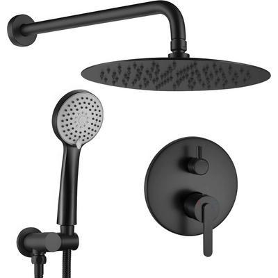 Rea Душ система за вграждане Rea Ontario Black + BOX (REA-P5501)