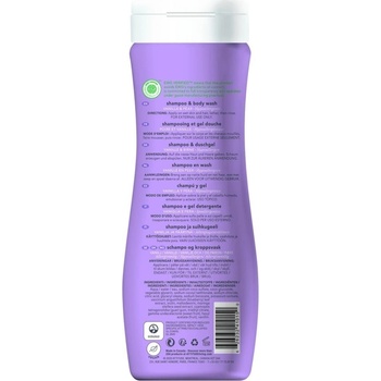 Attitude Dětské tělové mýdlo a šampon 2 v 1 Little leaves s vůní vanilky a hrušky 473 ml