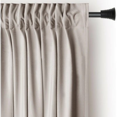 3kraft Záves AmeliaHome Velvet s multifunkčnou páskou pieskovo béžový, veľkosť 140x245