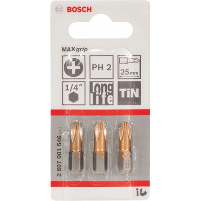 Bosch PH2 x 25mm 3 ks 2607001546