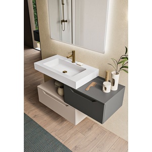 BlueLife Умивалник Bluelife Mixi 60x46 см, керамика, бял мат, вграден преливник (M08134A50038)