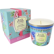 Julie Clarke Candlemaker Botanic Bíla růže a Gardenia 150 g