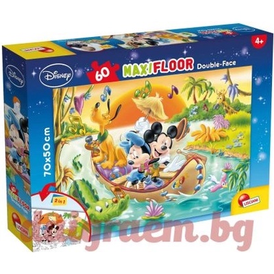 Lisciani Пъзел lisciani 48205 - 60 части - Мики Маус, двулицев пъзел (li48205)