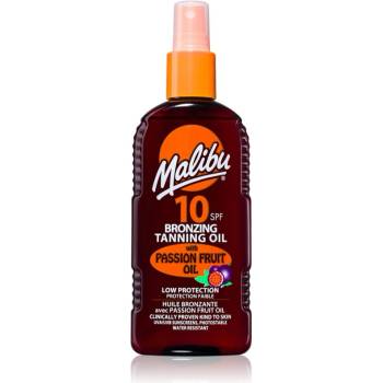 Malibu Bronzing Tanning Oil масло за грижа и придобиване на тен с бронзър 200ml