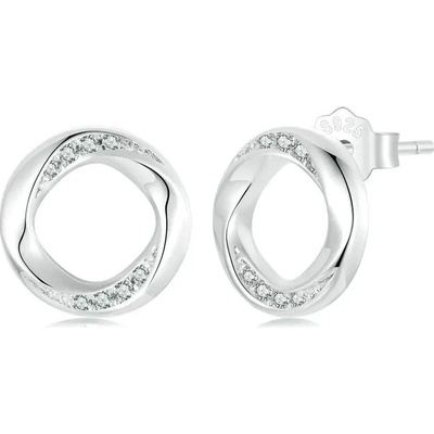 Grace Silver Jewellery stříbrné náušnice se zirkony Nidia E-SCE1715/217 stříbrná