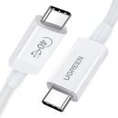 Ugreen 40113 USB-C na USB-C, 40 Gb/s, 0,8m, bílý