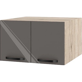 ИРИМ Горен кухненски шкаф Сити АРФ-Антрацит гланц-05-111 60 см