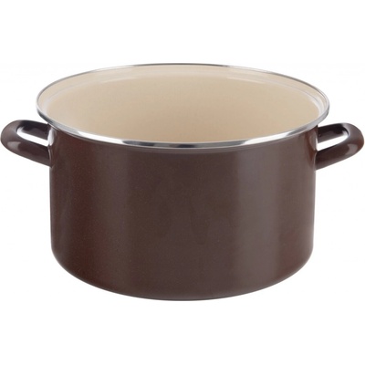 Orion Hrnec BROWN Lem 11,5 l 32 cm smaltovaný plech, nerezová ocel hnědá, 8592381213053