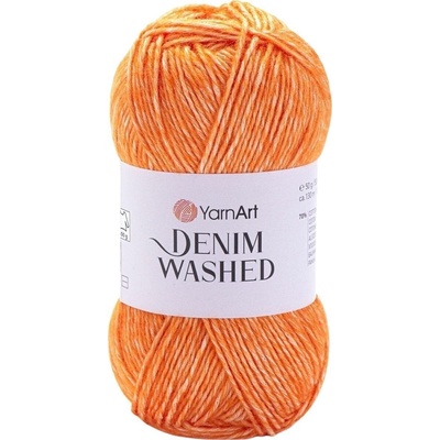 YARNART Denim Washed 902 Orange Плетива прежда (Denim Washed 902)