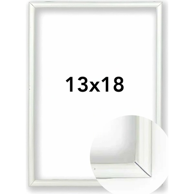 Fotorámeček BF Rozměr: 13 x 18 cm, Barva: Bílá, Typ zasklení: Plexi