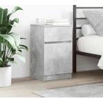 vidaXL Нощни шкафчета 2 бр бетонно сив 39x35x65 см инженерна дървесина (861326)