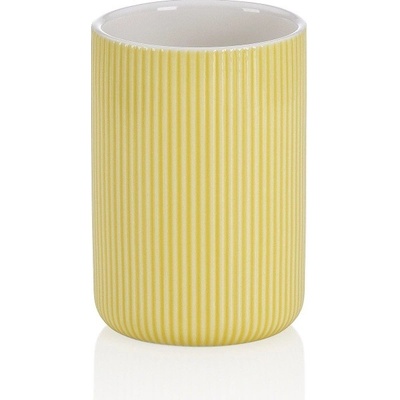 KELA Pohár AVA keramika žlutý KL-24429 – Zboží Dáma