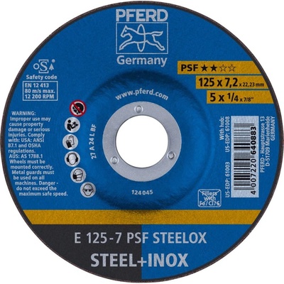 Pferd Brúsny kotúč lomený 125 x 22.23 mm 62012640 10 ks