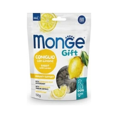 MONGE GIFT Dog Immunity M pamlsky s králíkem a citrónem 150 g